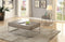 Cecil II Coffee Table, Gray Oak & Chrome